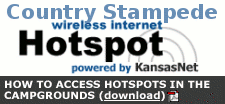 Wireless internet Hotspot powered by KansasNet